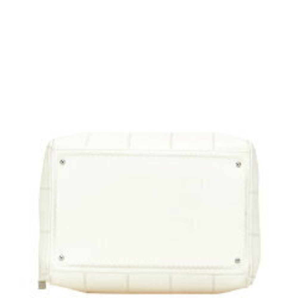 Chanel handbag mark skin Boston white Chocobar Coco caviar bag - Picture 3 of 10